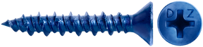 CON CONCRETE SCREWS - PHILLIPS FLAT (BLUE GUARD COATING) - #3 Phillips Daggerz