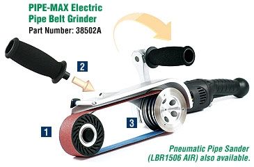PIPE-MAX Electric Pipe Belt Grinder - CS Unitec