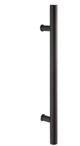 Pivot Door Pull Togu sku-41971597607105 Custom Iron Door Pros Black Stainless Steel 47” Height / 35.4" Hole Distance