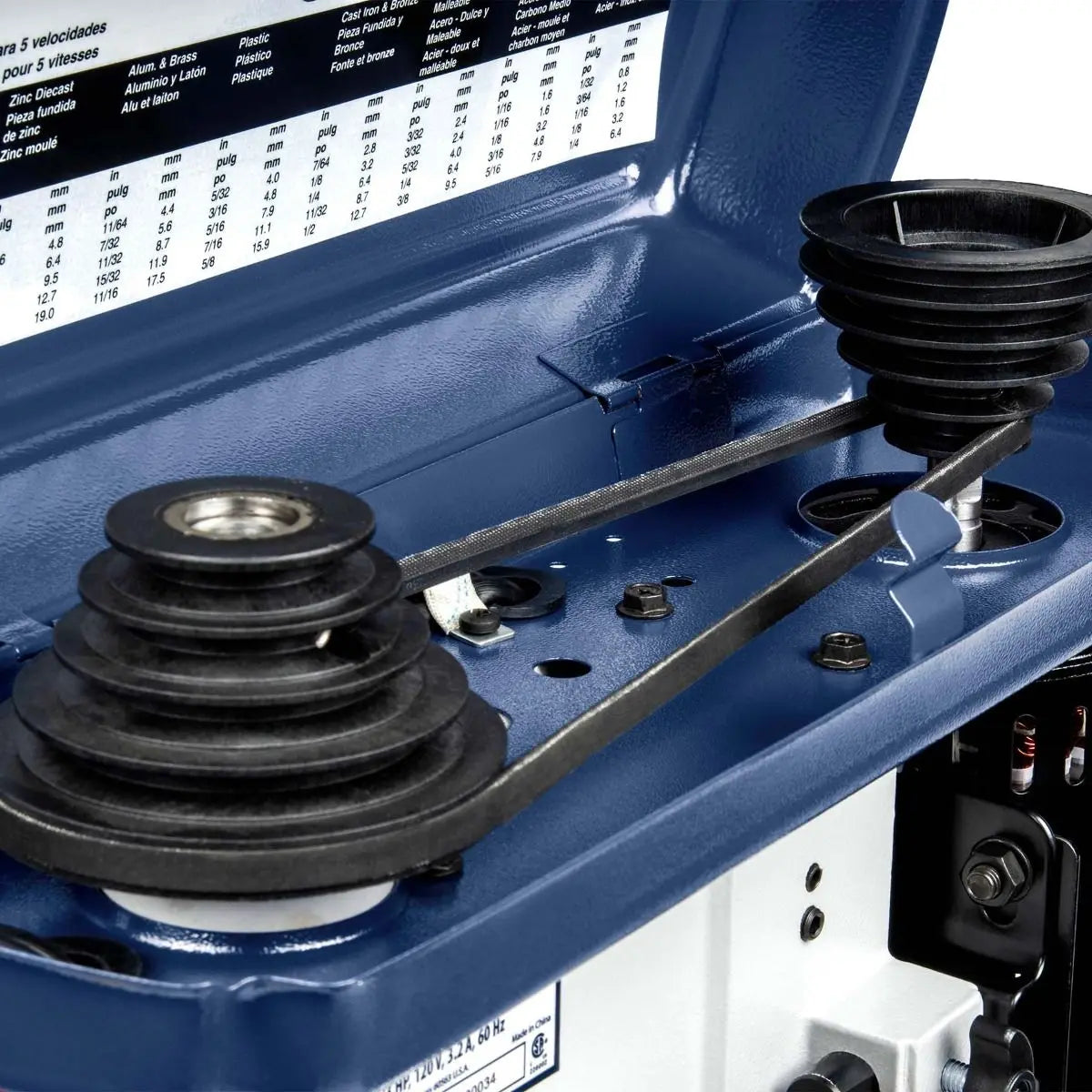 10" 5-Speed Benchtop Step Pulley Drill Press Palmgren