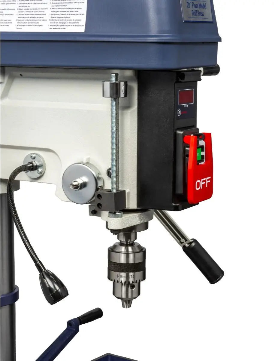 20" 16-Speed Floor Step Pulley Drill Press (120/240V 1 Phase) Palmgren