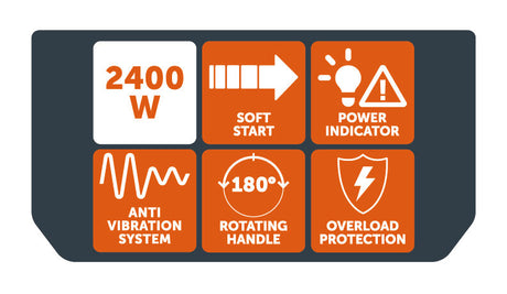 FEIN AlphaGrind LG 24-230 D Pro 9 in Angle Grinder 2,400 W FEIN