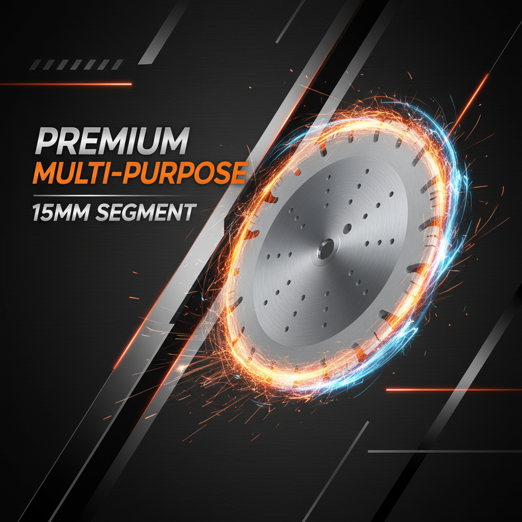 Saw Blade for Multi-Purpose (Seg.Height: 15mm) - Premium Diamond Tool Store