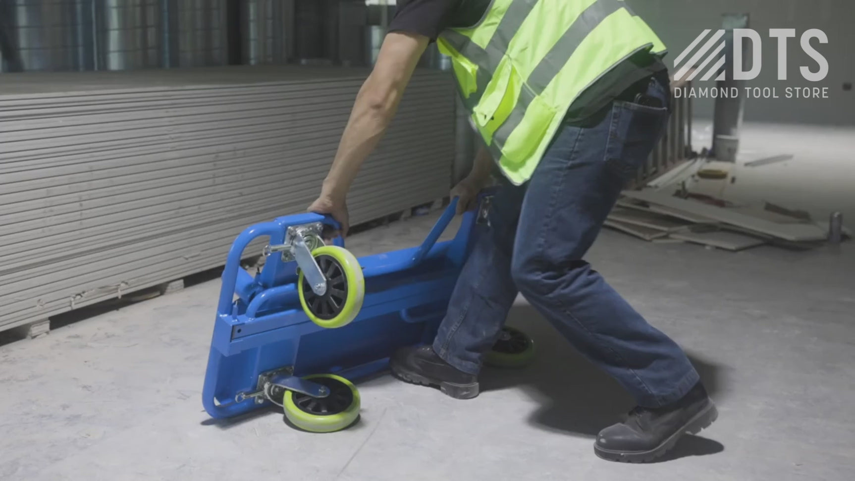 DOA2X Commercial Drywall Cart with Stowable Handles Magnum