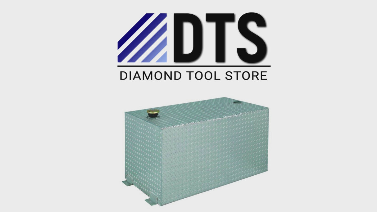 100 Gallon Rectangular Aluminum Liquid Transfer Tank for Trucks Crescent