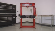 Strongway | 50-Ton Pneumatic Shop Press with Gauge and Winch | Video