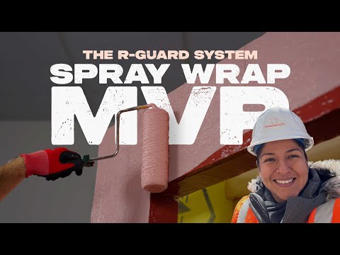 R-Guard Spray Wrap MVP Air & Water-Resistive Barrier - Bulk Prosoco