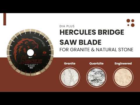 Dia Plus Hercules II (25mm) Bridge Saw Blade for Granite and Natural Stone Dia Plus