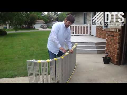 48" Wide Modular Ramp System with Loop End Handrails Roll-A-Ramp