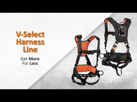 V-Select Construction Harness: 1D, QC Chest, TB Legs Safewaze