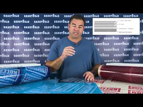 Blue Countertop Protective Film - Caution Marked Weha