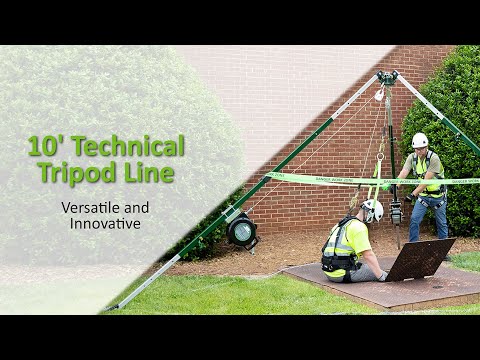 10′ Tech Tripod Kit: 65′ Material Winch Safewaze