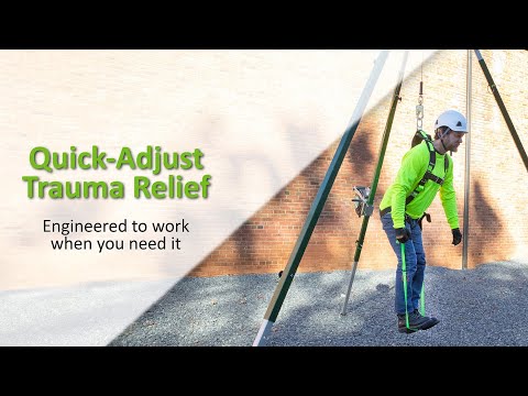 PRO Construction Harness: 3D, MB Chest, TB Legs, Trauma Relief Safewaze