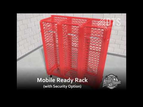 Single Sided Freestanding Red Rack Ready Rack