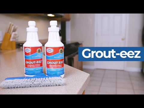 Grout-eez 2 Bottle Kit With FREE Stand Up Grout Brush 32oz Clean-eez