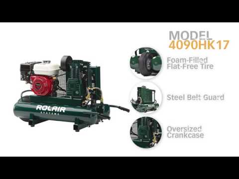 4090HK17 Wheeled Gas Air Compressor Rolair