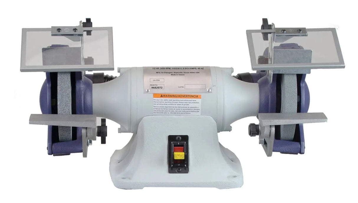 6" 1/2HP 115/230V grinder w/dust collection Palmgren