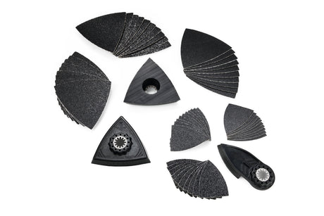 FEIN Best of Starlock Sanding Kit with Assorted Backing Pads and Sanding Sheets 63 Pcs. FEIN