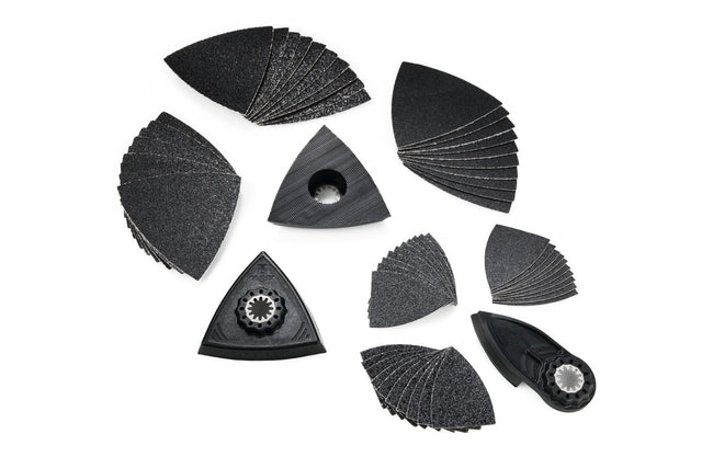 FEIN Best of Starlock Sanding Kit with Assorted Backing Pads and Sanding Sheets 63 Pcs. FEIN