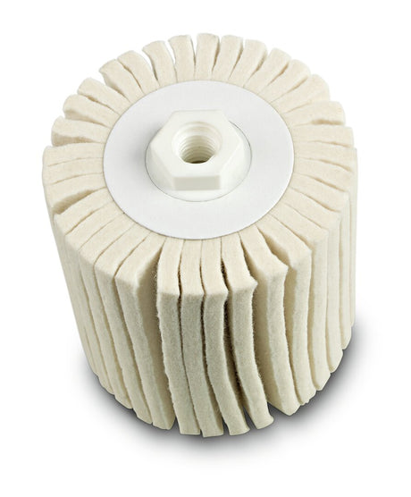 FEIN Felt Fleece Wheel 4 x 4 in for Stainless Steel 63721058010 FEIN Medium