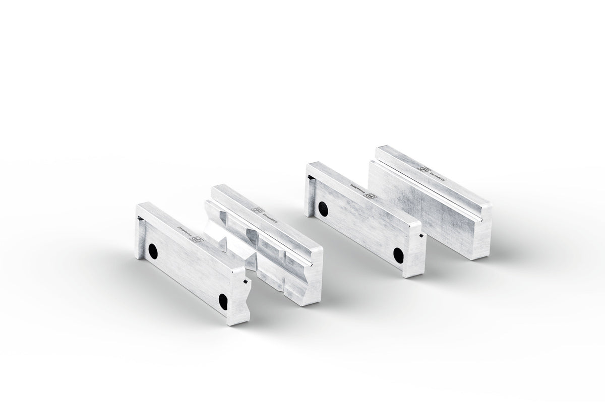 FEIN VersaMAG Protective Jaw Set, Prism and Blank, 4.3 in Aluminum FEIN