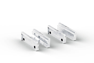 FEIN VersaMAG Protective Jaw Set, Prism and Blank, 4.3 in Aluminum FEIN
