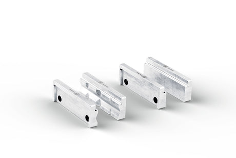 FEIN VersaMAG Protective Jaw Set, Prism and Blank, 4.3 in Aluminum FEIN