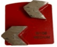 Redi Lock Double Arrow Grinding Segments M-Redi-2A0810-M Diamond Tool Store Medium 8/10