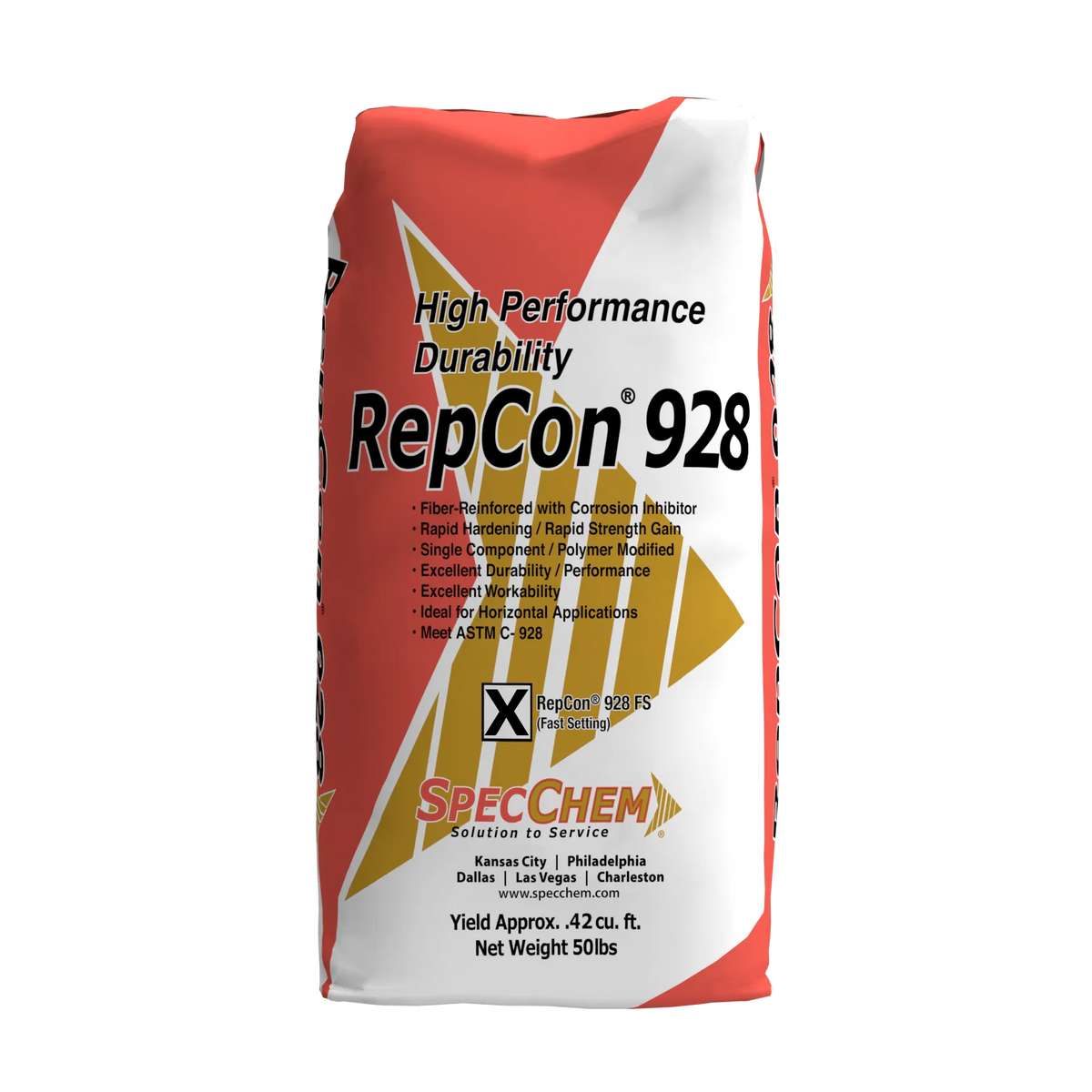 RepCon 928 FS Very Rapid-Setting Concrete Repair Mortar (Pack of 6) SpecChem