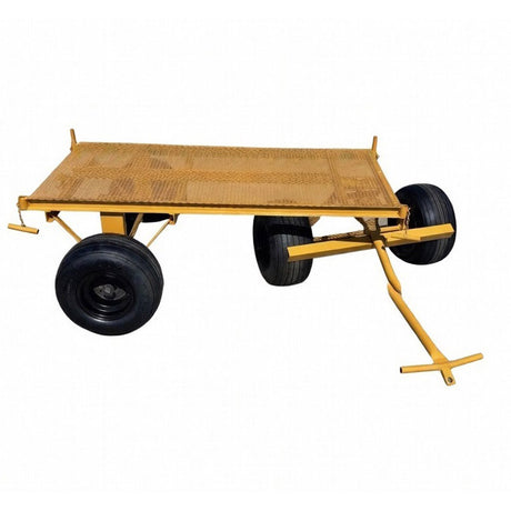 Roofmaster Heavy-Duty 4-Wheel Mesh Deck Trailer with 30" x 60" Deck, Non-Flat Tires Roofmaster