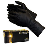 ShuBee Black Gauntlet Gold Edition Black Nitrile Gloves ShuBee