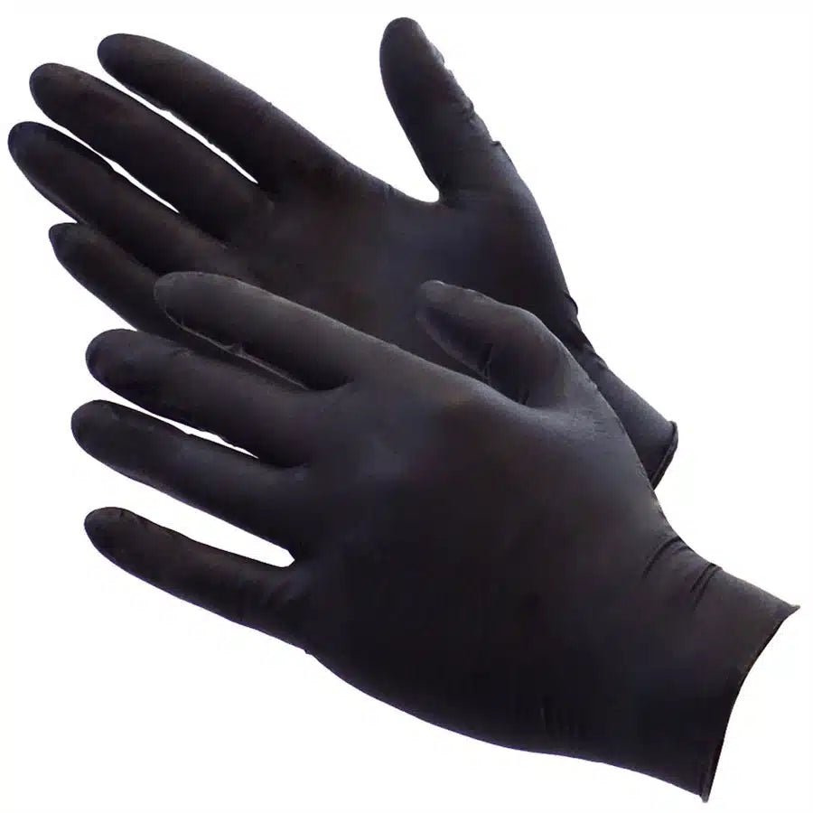 ShuBee Black Gauntlet Silver Edition Black Nitrile Gloves ShuBee