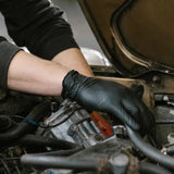 ShuBee Black Gauntlet Silver Edition Black Nitrile Gloves ShuBee