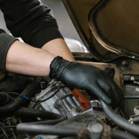 ShuBee Black Gauntlet Silver Edition Black Nitrile Gloves ShuBee