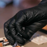 ShuBee Black Gauntlet Silver Edition Black Nitrile Gloves ShuBee