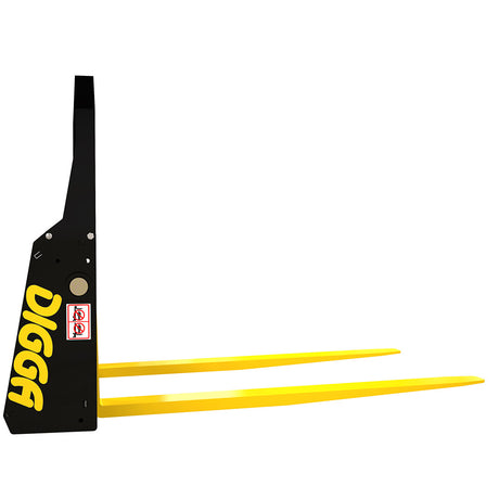 Skid Steer Loader Pallet Forks w/ Floating Tyne Design Digga