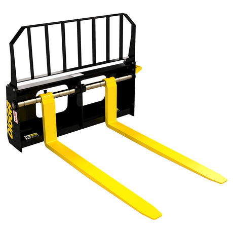Skid Steer Loader Pallet Forks w/ Floating Tyne Design Digga