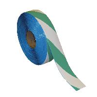 Floor Marking Tapes - 3" x 100' IN-50-752 Lyle Signs Green/White Hazard Stripe