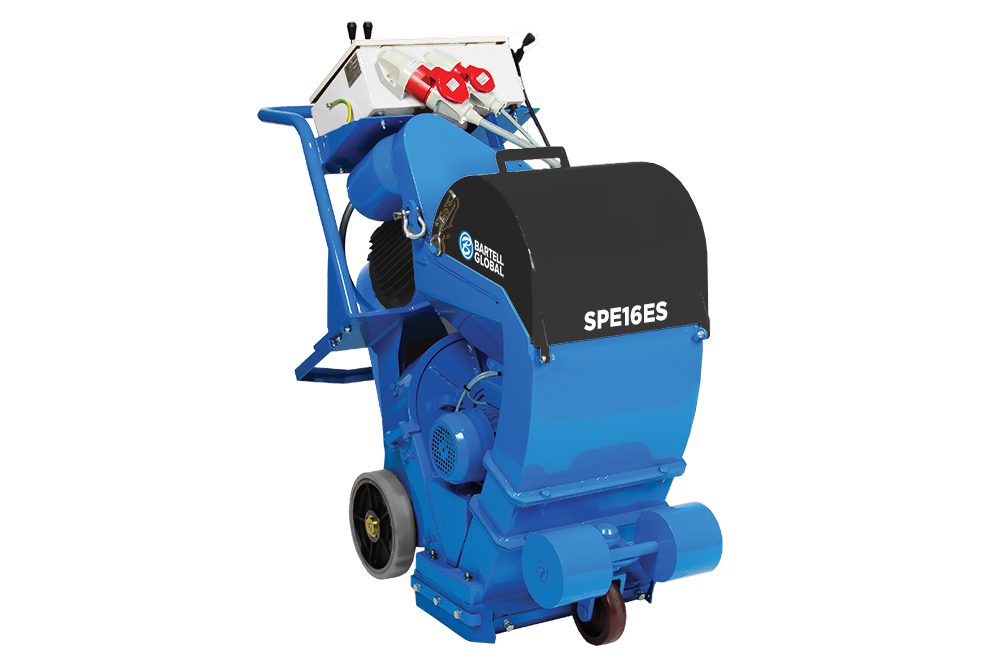 SPE 16ES - Shot Blaster (Special Order / Extended Lead Time) 836-SPE16ES-3 Bartell Global 16" Self Propelled Shot Blaster, 17HP 460V | 3 Phase