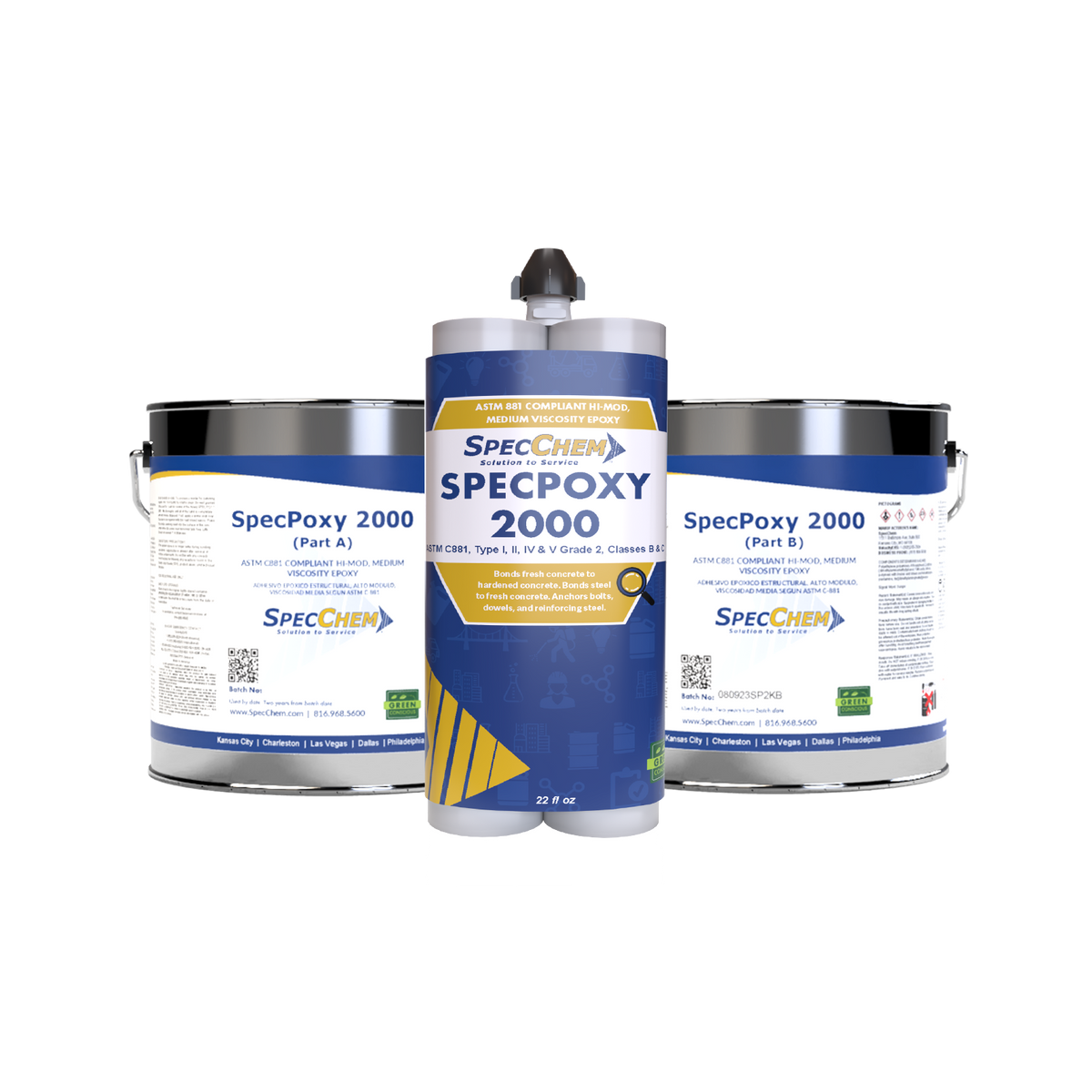 Specpoxy 2000 Astm 881 Compliant Hi-Mod, Medium Viscosity Epoxy SpecChem
