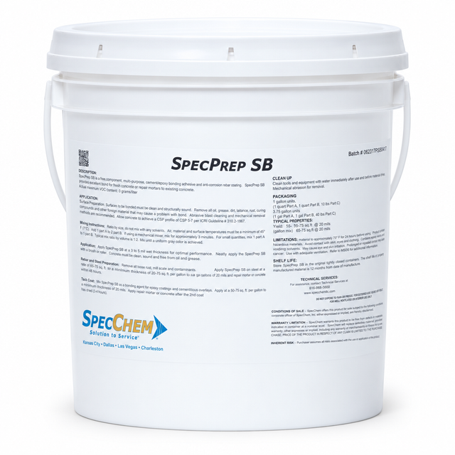 SpecPrep SB Structural Concrete Bonding Agent PREPSB-3.7 SpecChem 3.7 Gallon