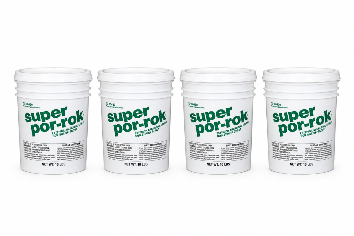 Super Por-Rok® Premium Cement Based Anchoring Cement POR-SUPERPR-10-PAIL SpecChem 10 lb Pail (Case of 4)