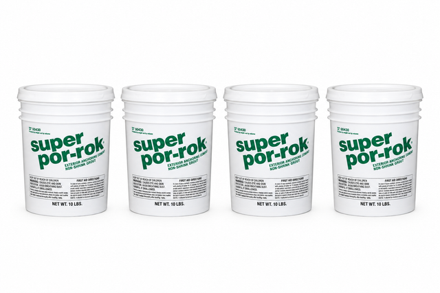 Super Por-Rok® Premium Cement Based Anchoring Cement POR-SUPERPR-10-PAIL SpecChem 10 lb Pail (Case of 4)