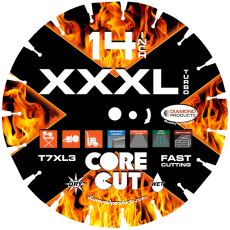XXL-Turbo Specialty Turbo Diamond Blade Diamond Products
