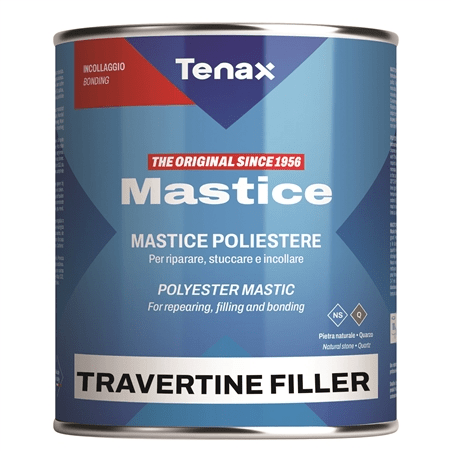 Tenax Travertine Filler Semisolid Buff - Damaged Can 14AC01BG50 Tenax Liter
