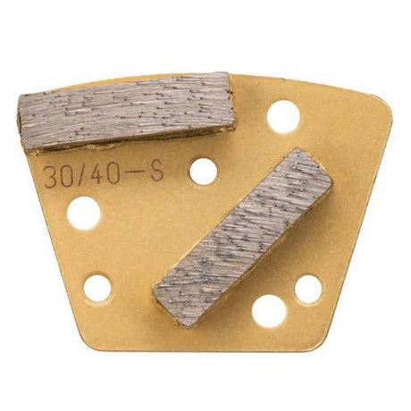 Trapezoid Bolt On - Double Bar Segments - Extremely Soft Bond Syntec Diamond Tools