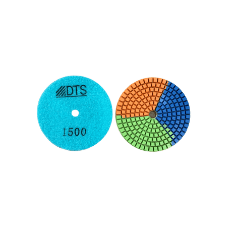 Tri-Color Diamond Polishing Pads TCPP-1500 Diamond Tool Store 1500