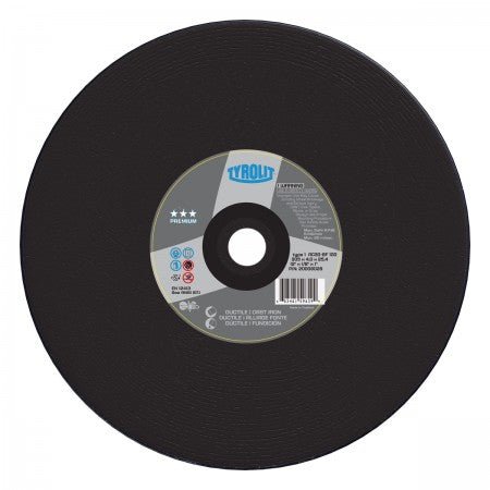 Tyrolit PREMIUM High Speed Gas & Electric Saw Wheels for Ductile/Cast Iron & Asphalt-Type 1 Diamond Products