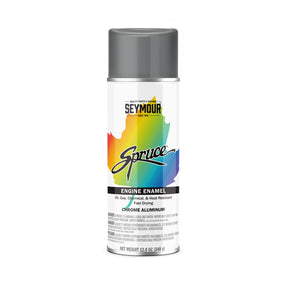Seymour Spruce Heat-Resistant Engine Enamel Spray Pain - Case of 12 98-41 Seymour Chrome Aluminum
