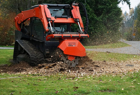 VORTEX SKID STEER STUMP GRINDER ATTACHMENT Eterra